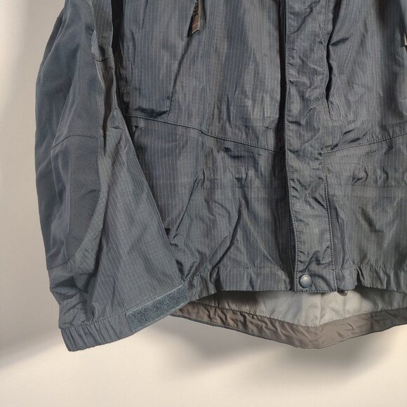 Marmot Stretch Armstrong Jacket Mens Navy Ripstop Waterproof Hood Winter Small - Picture 5 of 16